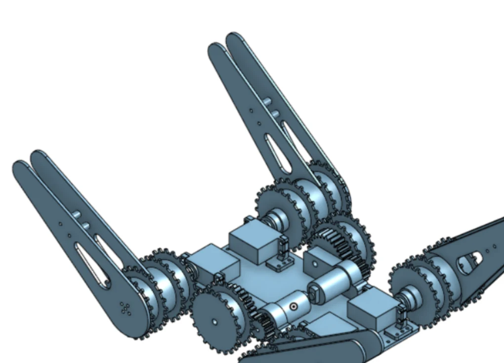 CAD concept for an articulated rescue robot
